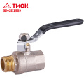 Black handle forging straight through brass ball valve FxF